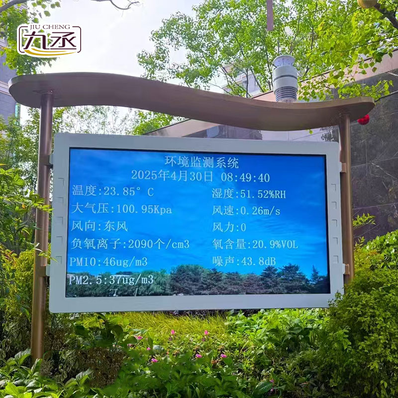 高智能全彩屏負(fù)氧離子監(jiān)測站